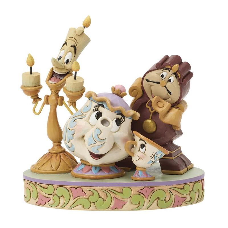 Figura Enesco Lumiere La Senora Pott Chip Y Cogsworth