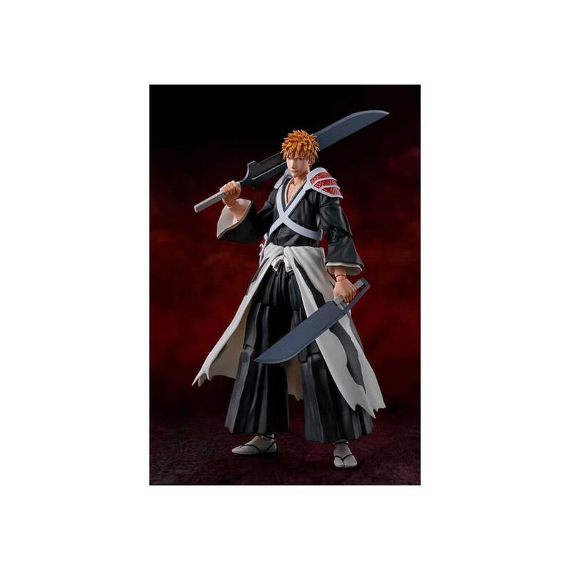 Figura Ichigo Kurosaki Dual Zangetsu Ver. Fig. 15,5 Cm Bleach Sh Figuarts