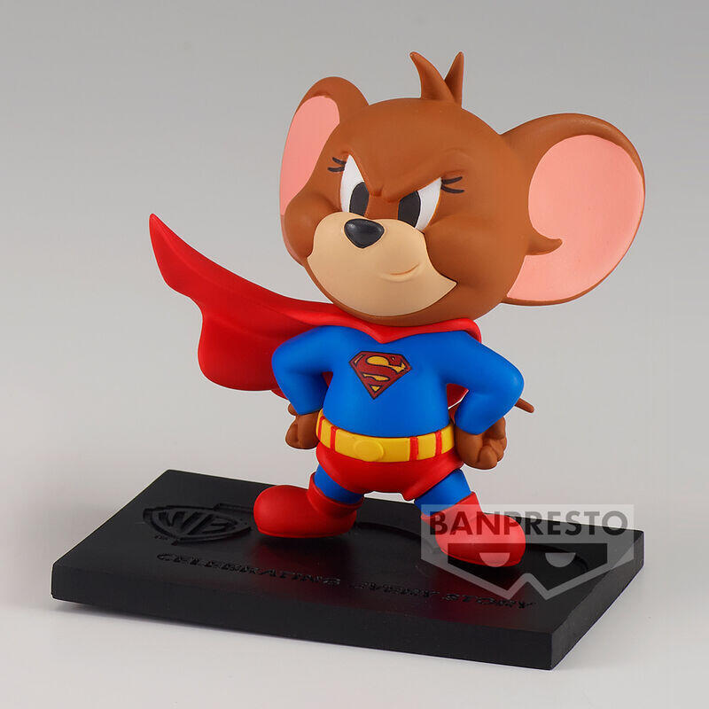 Figura Jerry As Superman 100th Anniversary Warner Bross Tom And Jerry 6cm