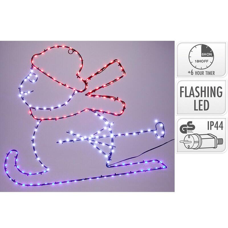 Figura Led Muñeco De Navidad 53 Cm