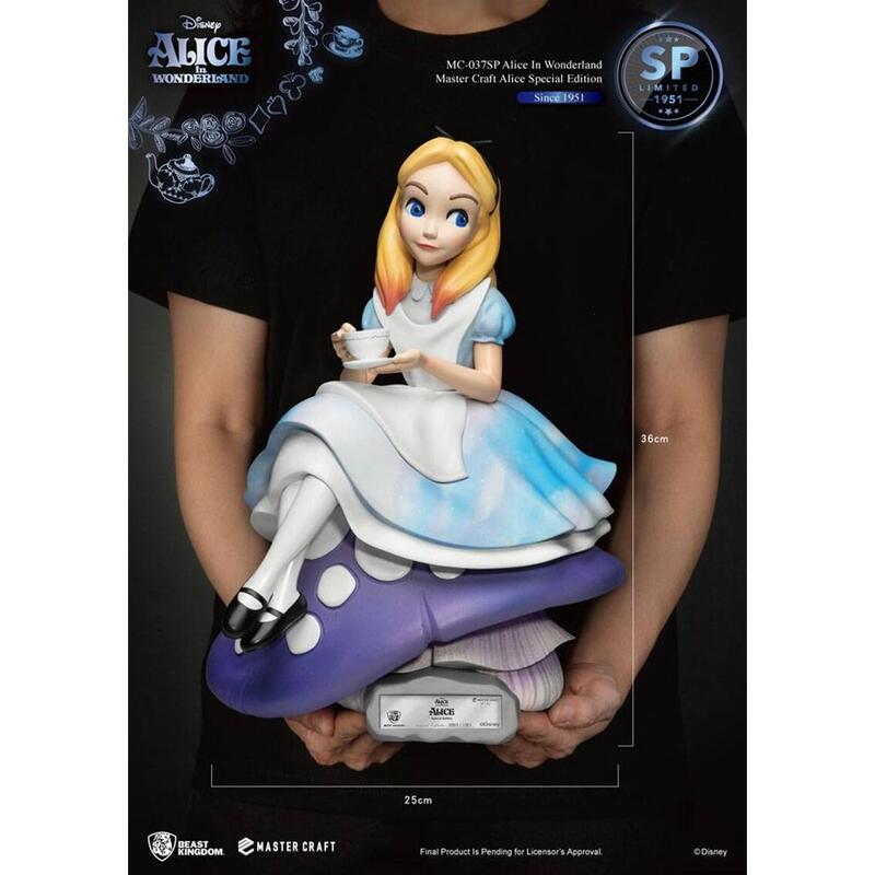 Figura Master Craft Beast Kingdom Alicia En El Pas De Las Maravillas Edicin Especial 36 Cm