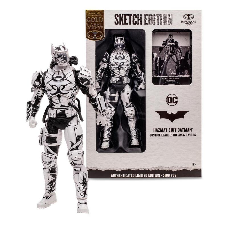 Figura Mcfarlane Dc Multiverse Hazmat Suit Batman 17cm