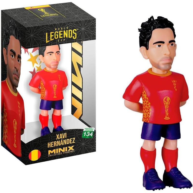 Figura Minix Bandai Xavi - Selección Española - Coleccionables Para Exhibición - Idea De Regalo - Juguetes Para Niños Y Adultos - Fans De Música Mn25039