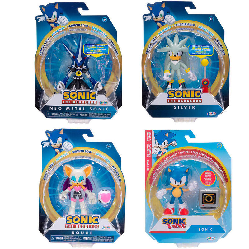 Figura Pack De 6 Unidades Wave 17 Sonic The Hedgehog 10cm Surtido