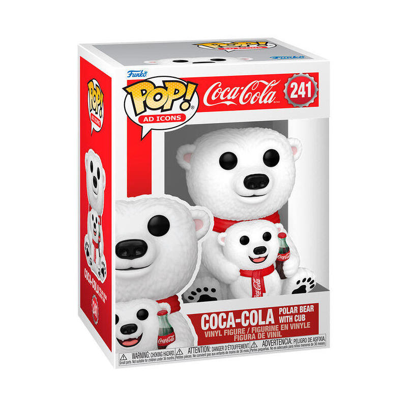 Figura Pop Coca -Cola Polar Bear With Cub