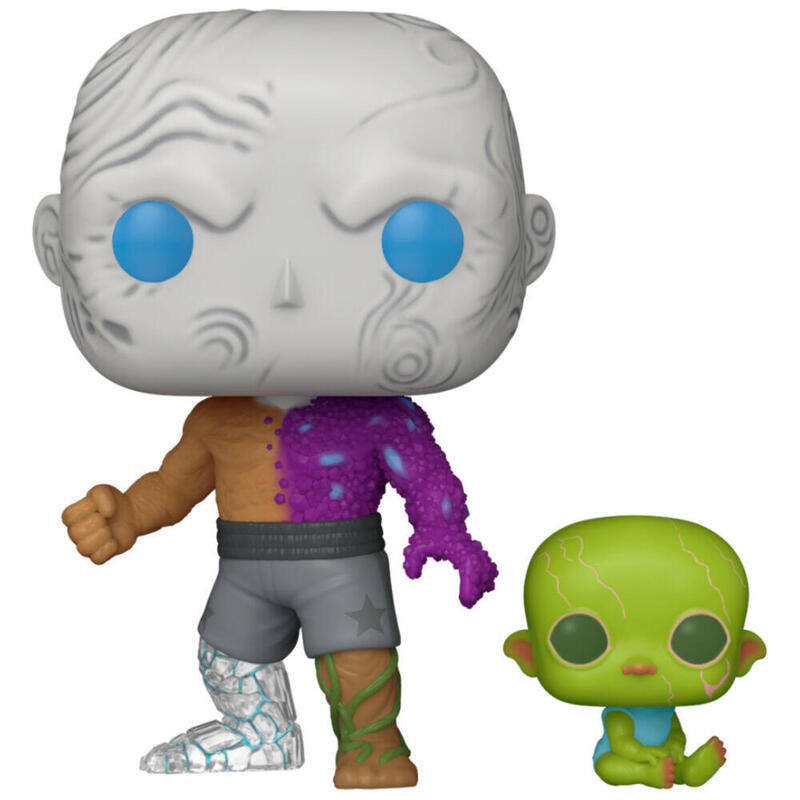 Figura Pop! Dc Comics Metamorpho Con El Bebé Joey