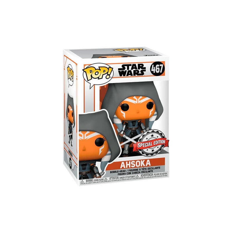 Figura Pop Star Wars The Mandalorian Ahsoka Hooded Exclusive