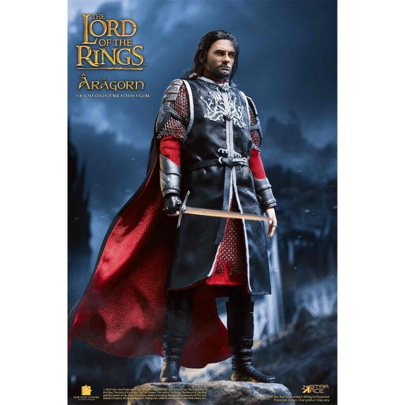 Figura Star Ace El Seor De Los Anillos Aragorn 2.0 Version Deluxe Real Master Serie 22.5 Cm