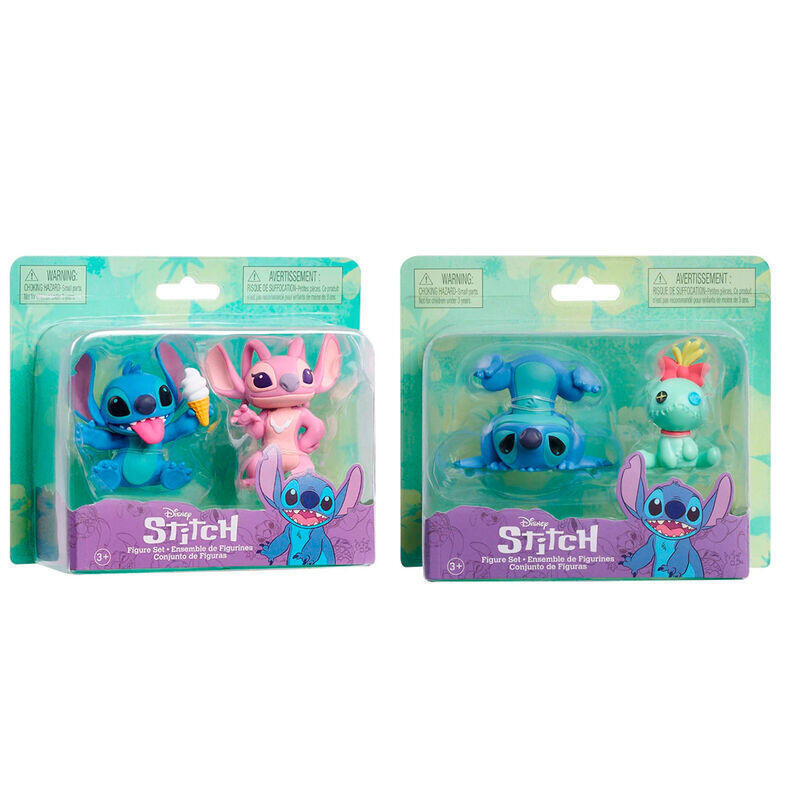 Figuras Blister 2 Stitch Disney 7,5cm Surtido