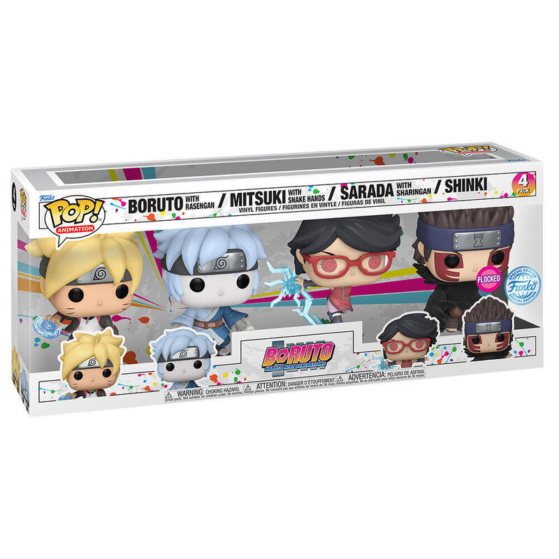 Figuras Blister 4 Pop Boruto Exclusive