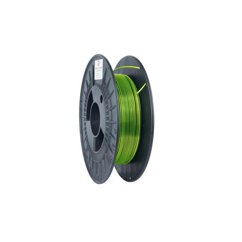 Filamento 3dpower Pla Silk 1.75mm 0.3kg Verde/Amarillo Color Dual - 3dp297