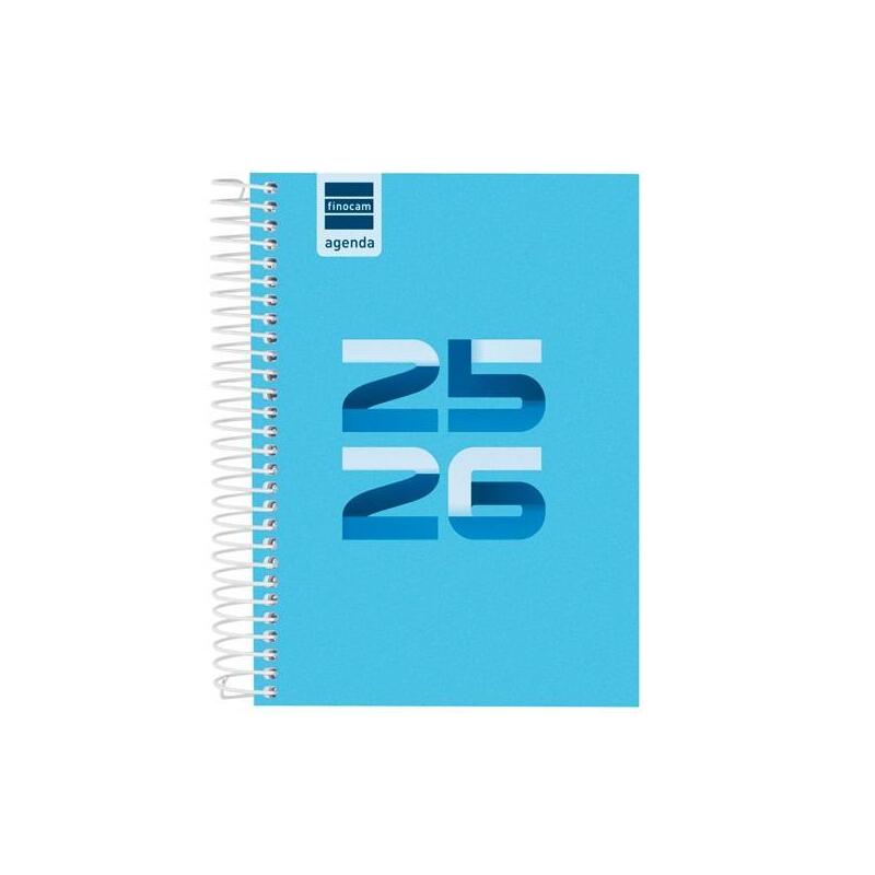 Finocam Agenda Cool Para Estudiantes Espiral 8º 1dp Azul 2025-2026