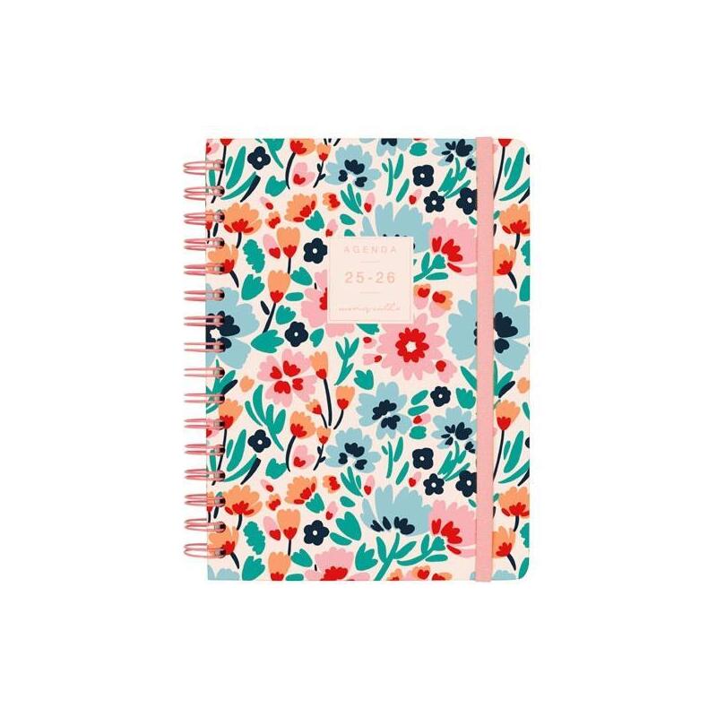 Finocam Agenda Moniquilla Espiral Doble E10 - 155x212mm Svh Tapa Dura Dalia 2025-2026