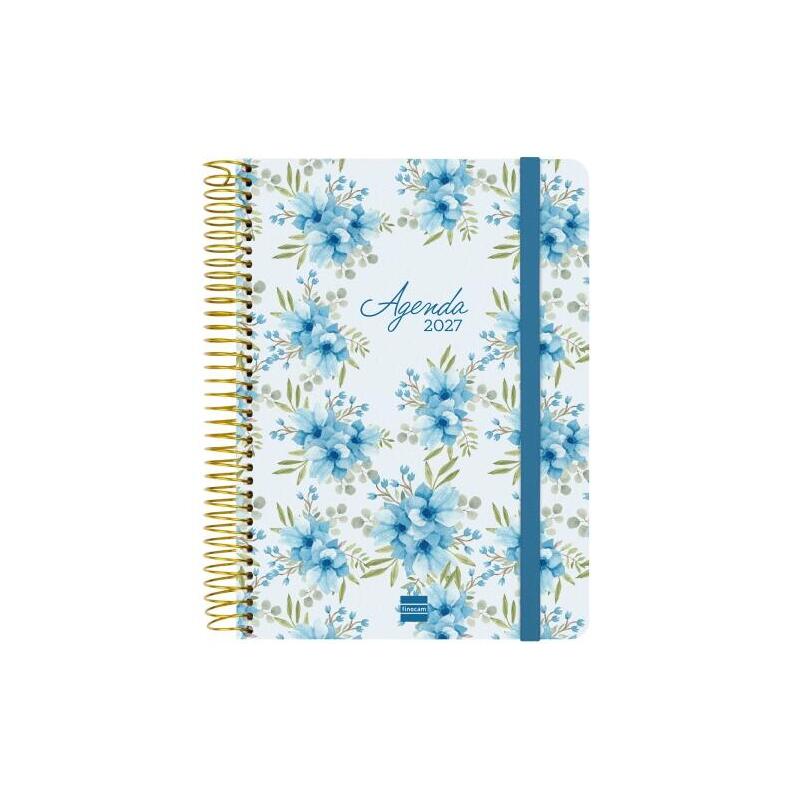 Finocam Cloe Agenda De Espiral - 16 Meses - Semana Vista Horizontal - Formato E10 - 155x212mm - Tapa Dura - Papel De