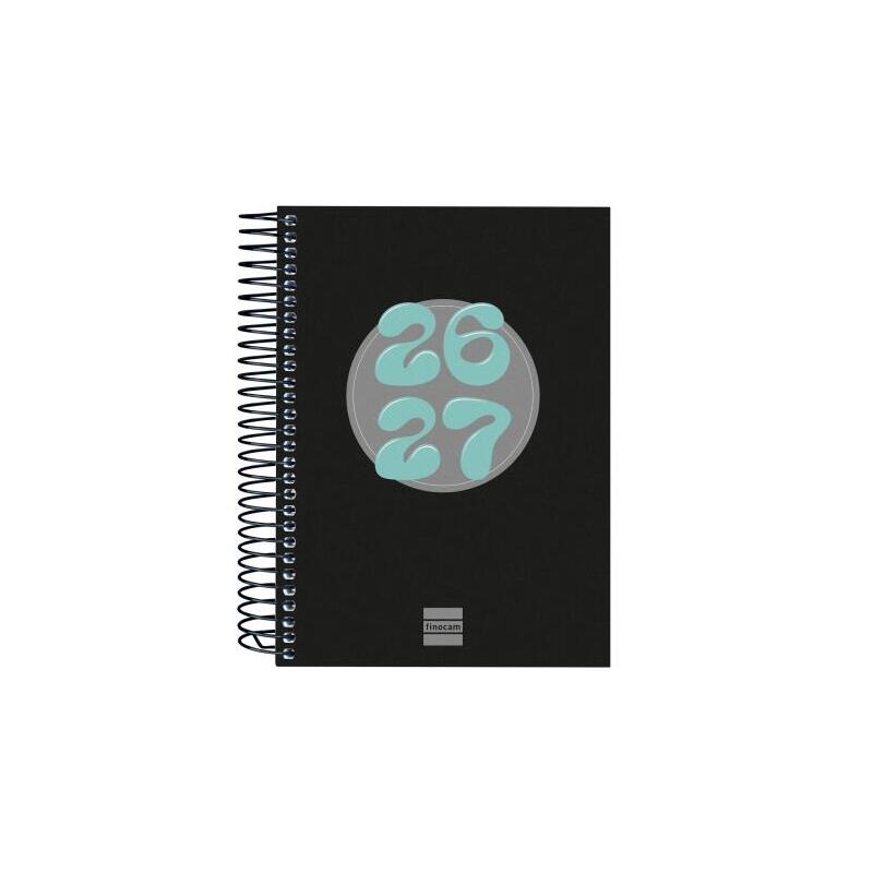 Finocam Cool Agenda Escolar 26/27 - 1 Dia Por Pagina - Formato 8º - 120x164mm - Tapas De Carton Forrado - Papel De