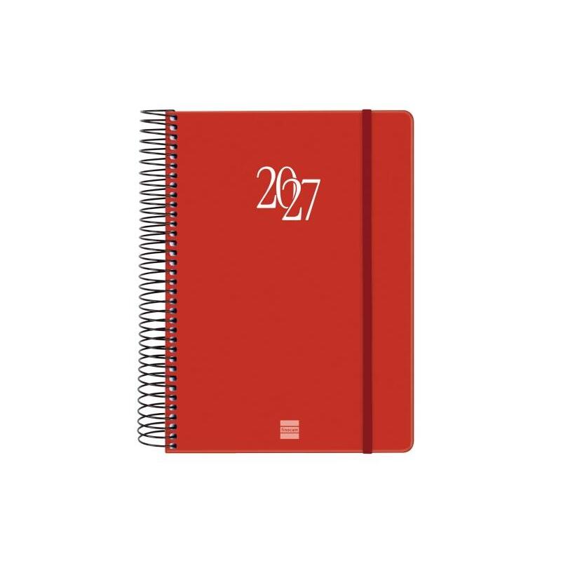 Finocam Espiral Basics My Agenda - Anual 2027 - 1 Dia Por Pagina - Formato E10 - 155x212mm - Espiral - Tapa Dura De