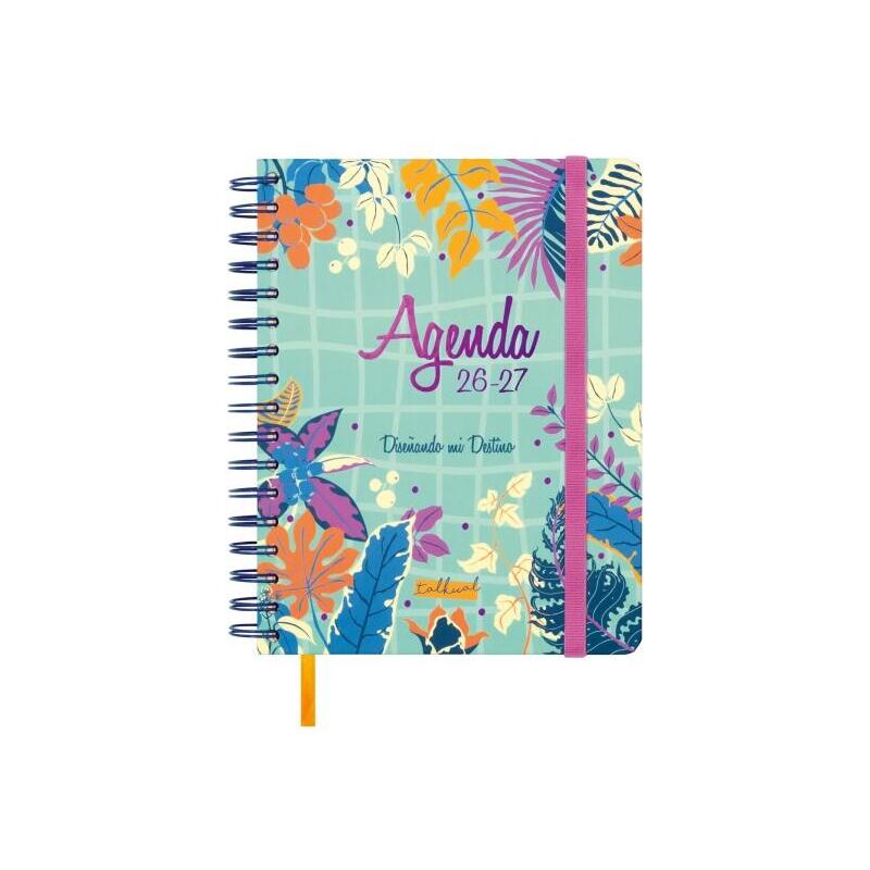 Finocam Talkual Agenda Escolar 26/27 - Semana Vista Horizontal - Formato 4º - 155x217mm - Tapa Dura - Papel De 100g/M2