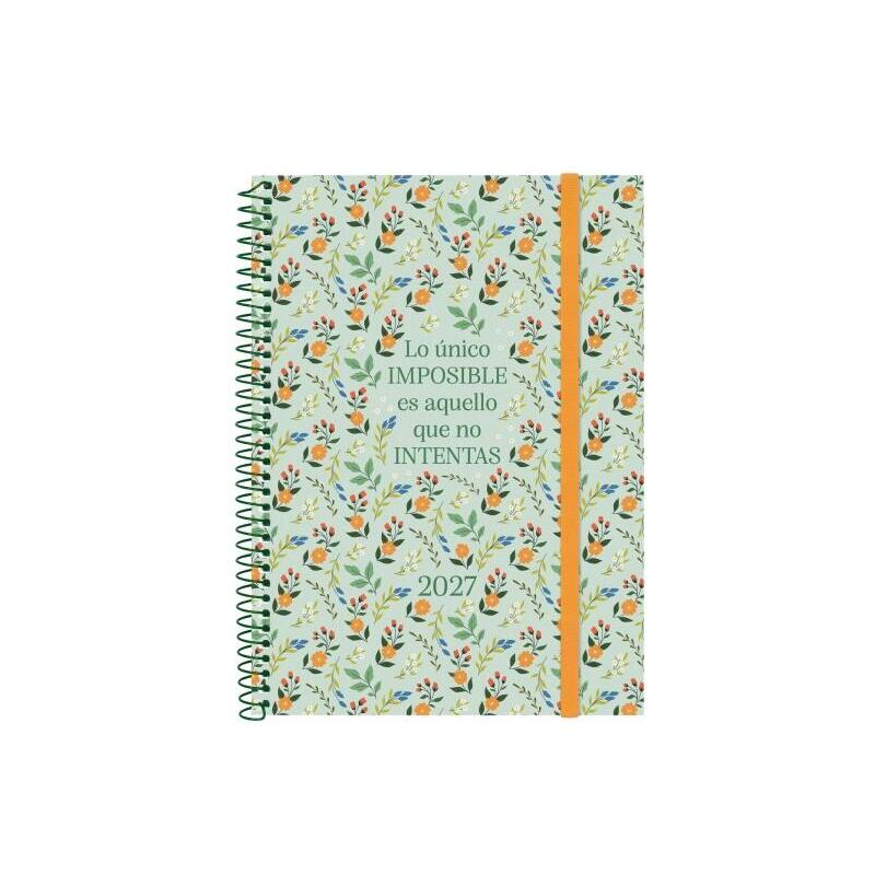 Finocam Trendy Design Collection Imposible Agenda - Anual 2027 - Semana Vista Horizontal - Formato E10 - 155x212mm -