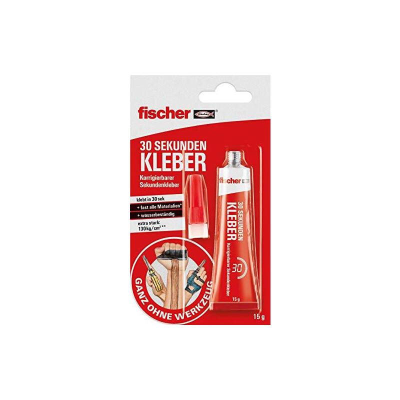 Fischer Pegamento Gow 30 Second, 15g 545868