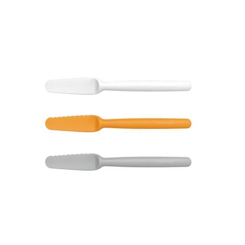 Fiskars 1016121 Frühpiezassmesser 3 Tlg., Blanco/Orange