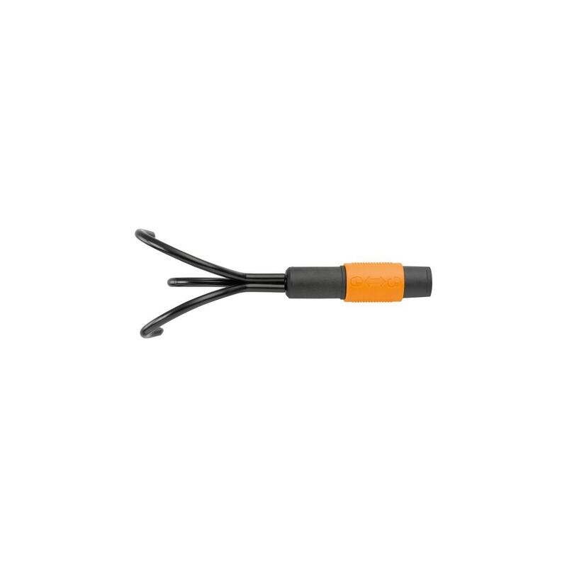Fiskars Quikfit Cultivador, Cultivador Manual Negro/Naranja, 9cm 1000685
