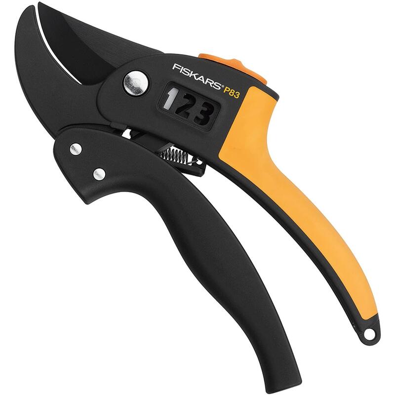 Fiskars Tijeras De Podar Con Yunque Para Madera Seca, Ø De Corte: 2,4 Cm, Longitud: 19 Cm P83 1000575
