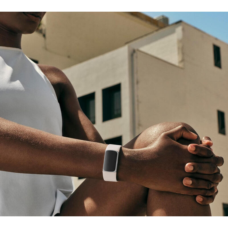 Fitbit Charge 6 Pulsera De Actividad Con Gps, Ecg Y Nfc Porcelana/Aluminio Plateado