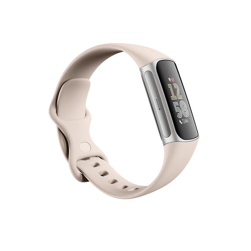 Fitbit Charge 6 Pulsera De Actividad Con Gps, Ecg Y Nfc Porcelana/Aluminio Plateado