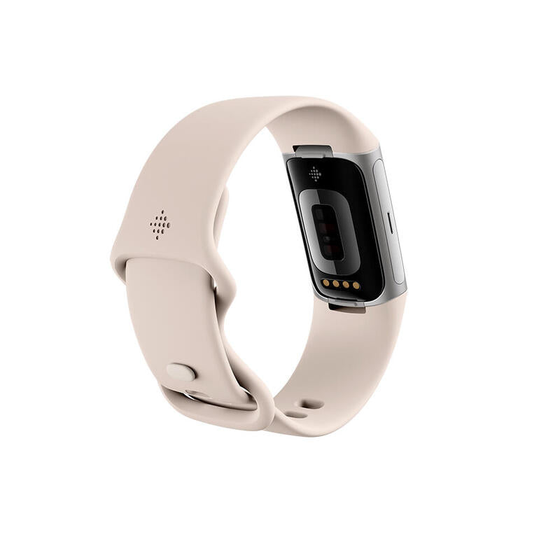 Fitbit Charge 6 Pulsera De Actividad Con Gps, Ecg Y Nfc Porcelana/Aluminio Plateado