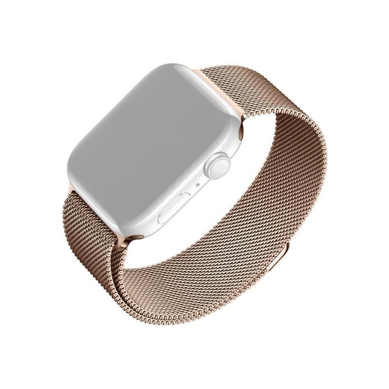 Fixed Mesh Strap For Apple Watch 38 40 41mm, Rose Gold