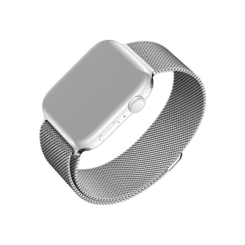 Fixed Mesh Strap For Apple Watch 38 40 41mm, Silver
