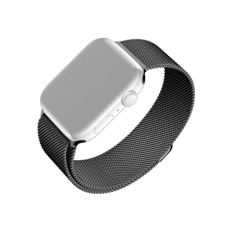 Fixed Mesh Strap For Apple Watch 42 44 45mm, Black