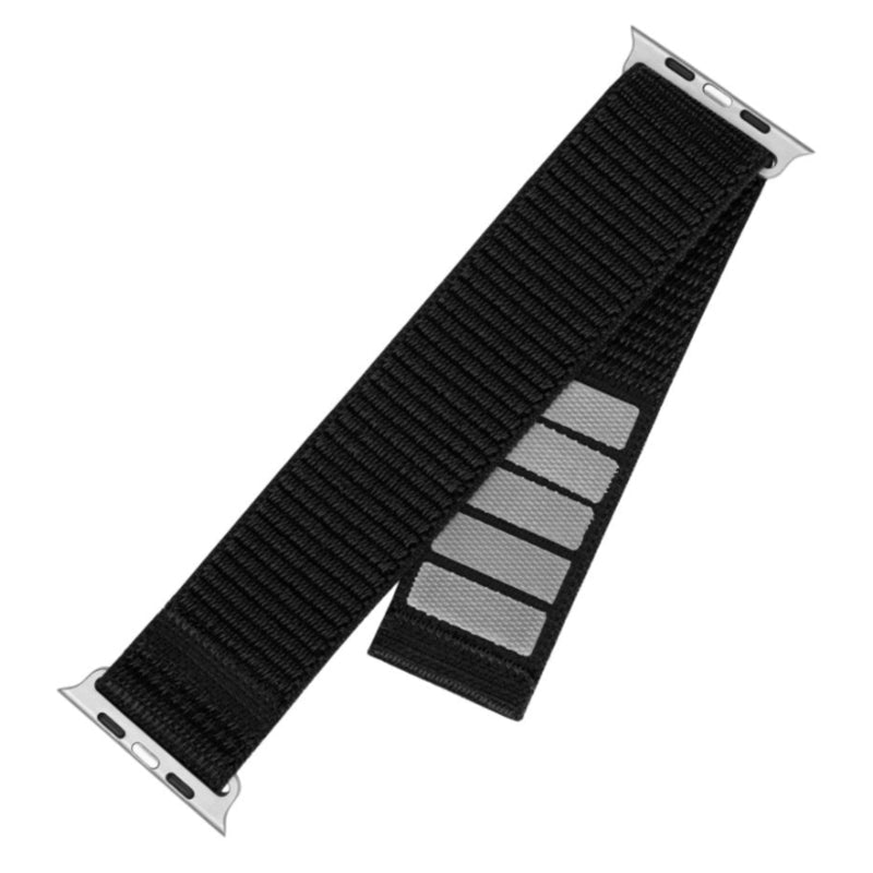 Fixed Nylon Sporty Strap For Apple Watch 38 40 41mm, Black