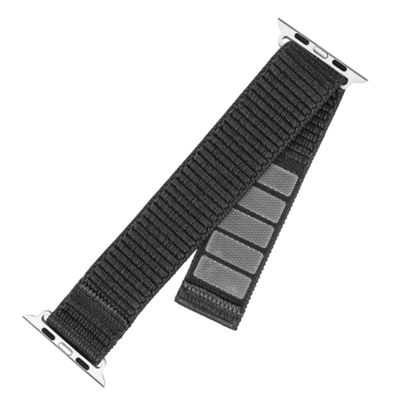 Fixed Nylon Sporty Strap For Apple Watch Ultra 49mm, Dark Gray