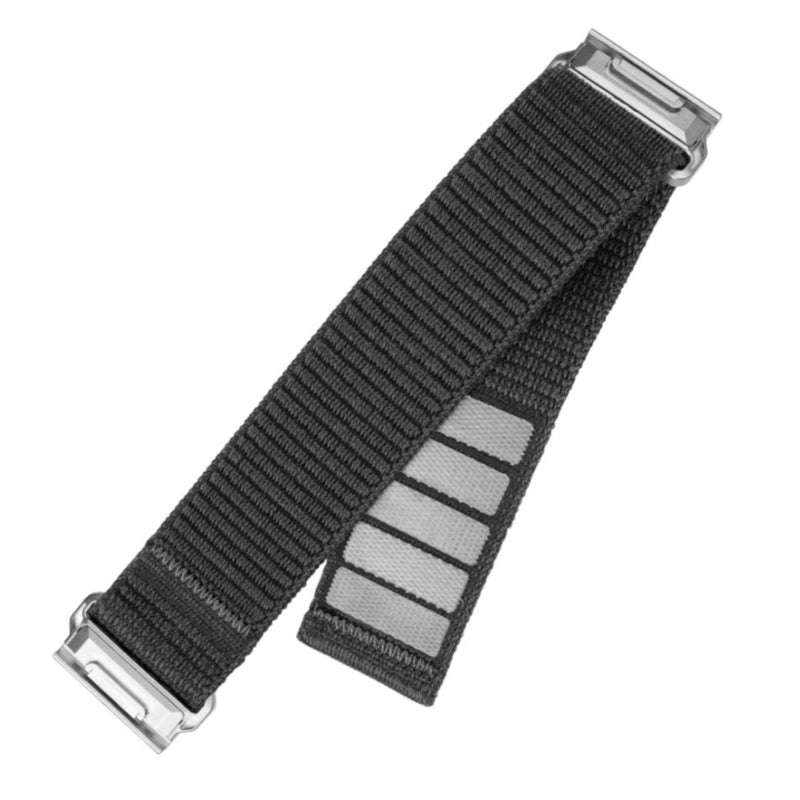 Fixed Nylon Sporty Strap For Garmin Quickfit 22mm, Dark Gray
