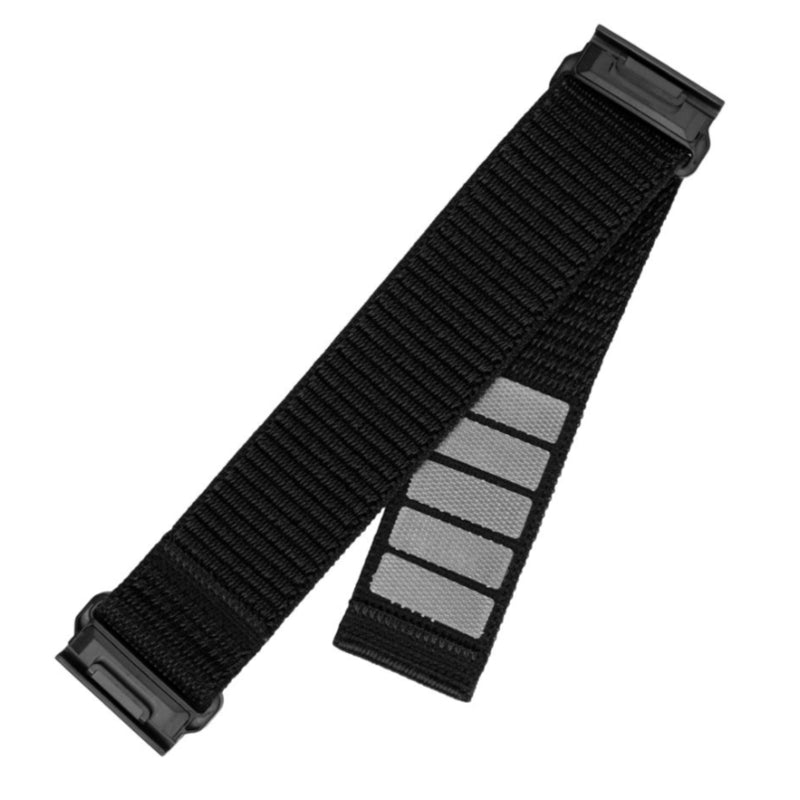 Fixed Nylon Sporty Strap For Garmin Quickfit 26mm, Black