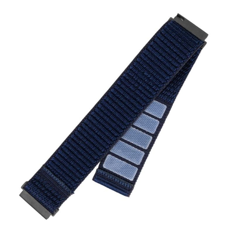 Fixed Nylon Sporty Strap With Quick Release 20mm For Smartwatch, Dark Blue