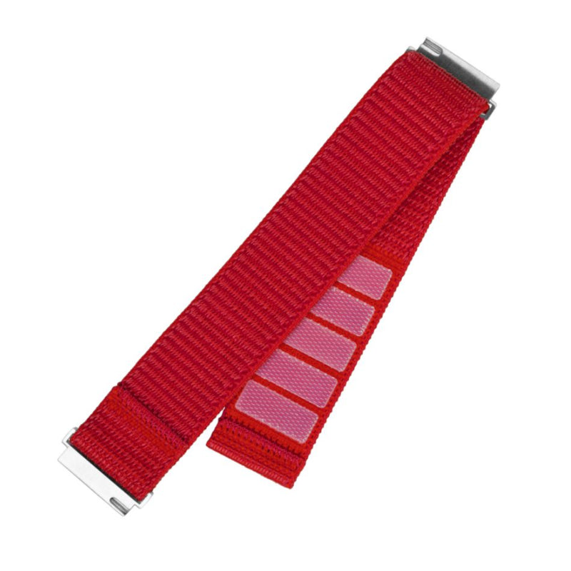 Fixed Nylon Sporty Strap With Quick Release 20mm For Smartwatch, Red