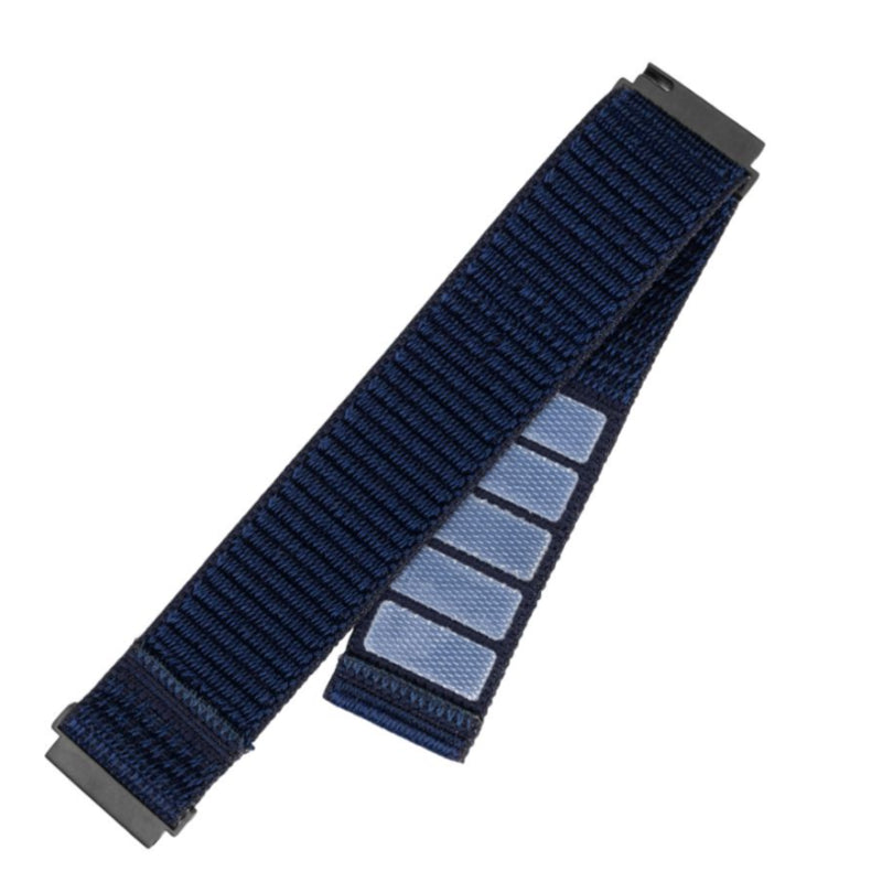 Fixed Nylon Sporty Strap With Quick Release 22mm For Smartwatch, Dark Blue