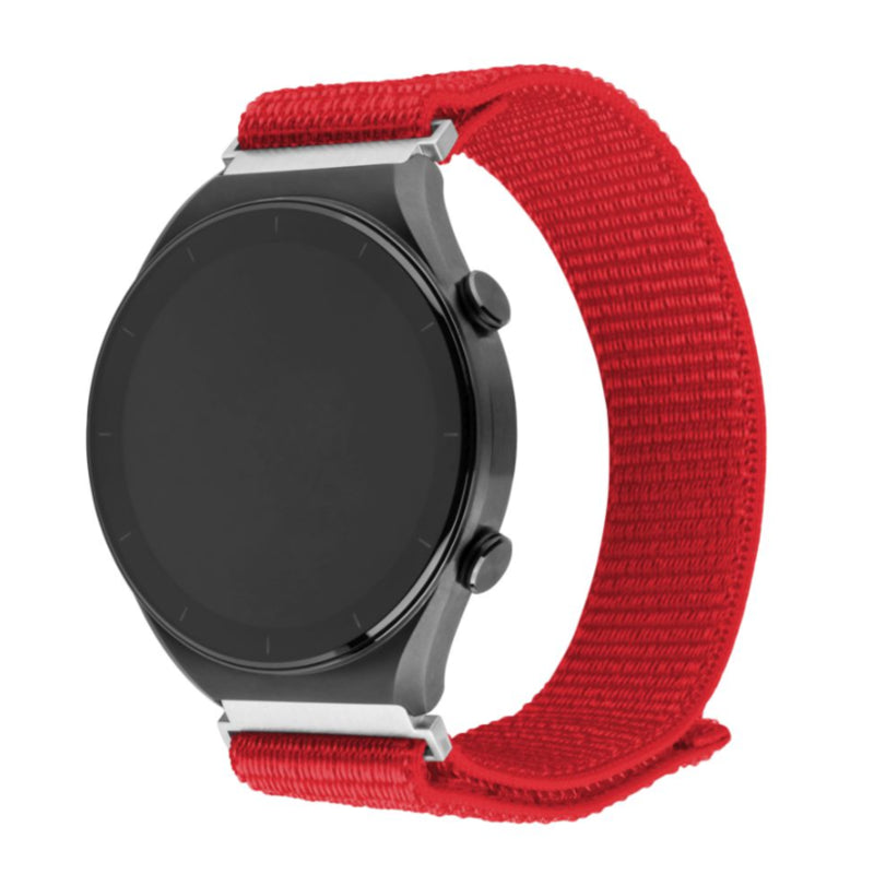 Fixed Nylon Sporty Strap With Quick Release 22mm For Smartwatch, Red