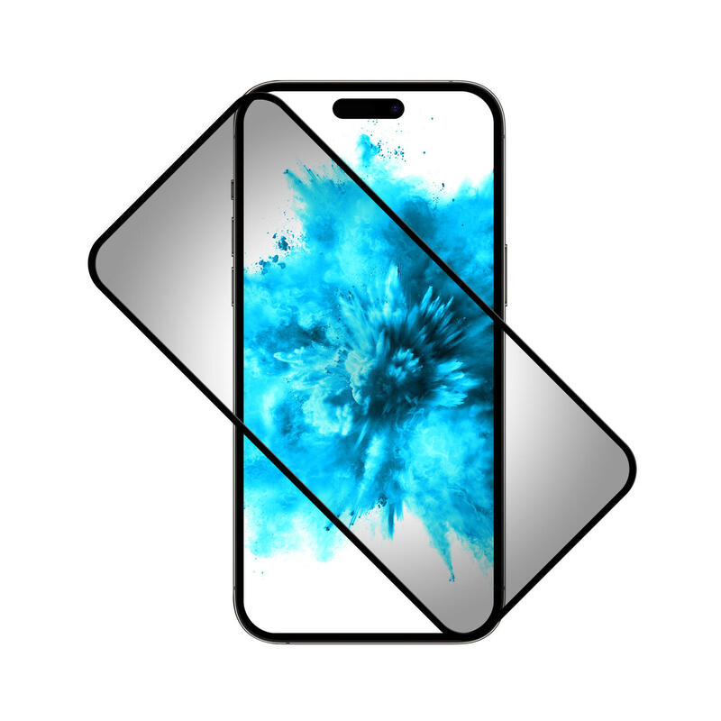 Fixed Privacy Full Cover Tempered Glass For Apple Iphone 16 Plus, Black