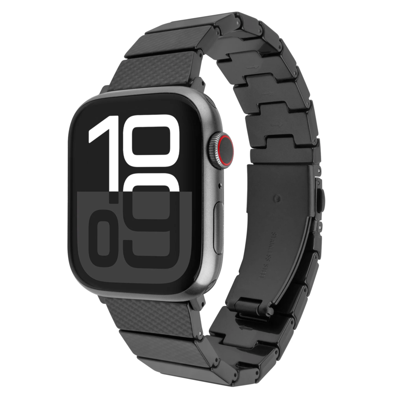 Fixed Resin Strap Pro For Apple Watch 38 40 41, Carbon Black