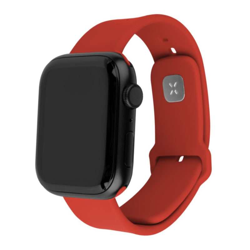 Fixed Silicone Sporty Strap Set For Apple Watch Ultra 49mm, Red