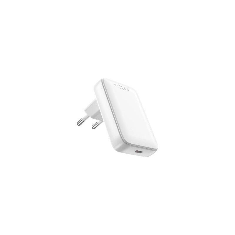 Fixed Slim Usb-C Travel Charger, Gan, Pd Support, 30w, White