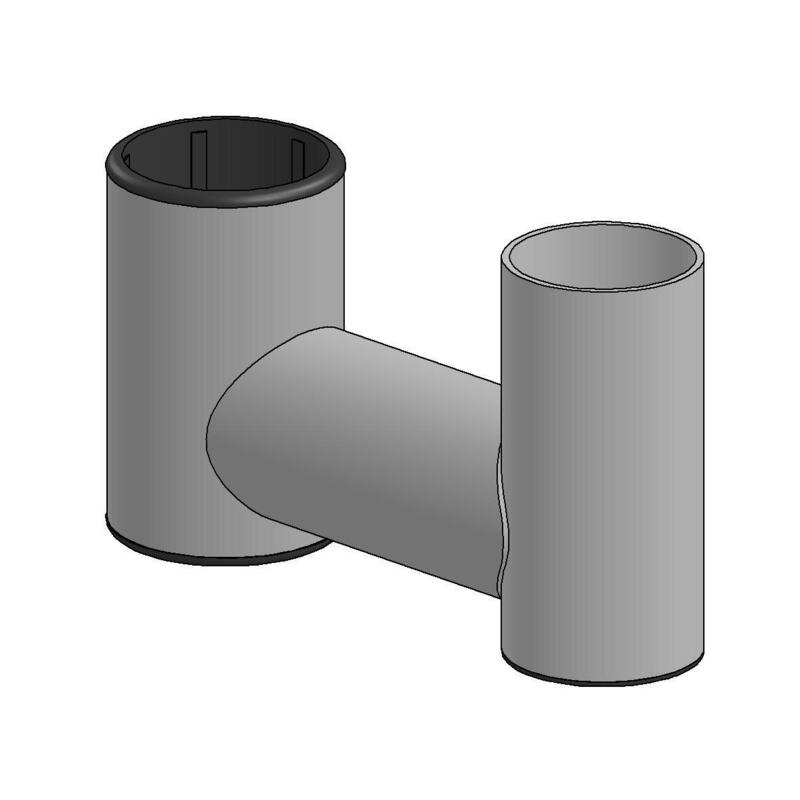 Fixed Swingarm Sp1, 100mm With 78mm End Pole -Black-