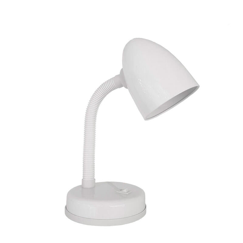 Flexo De Sobremesa Modelo Amsterdam E27 60w Color Blanco Edm