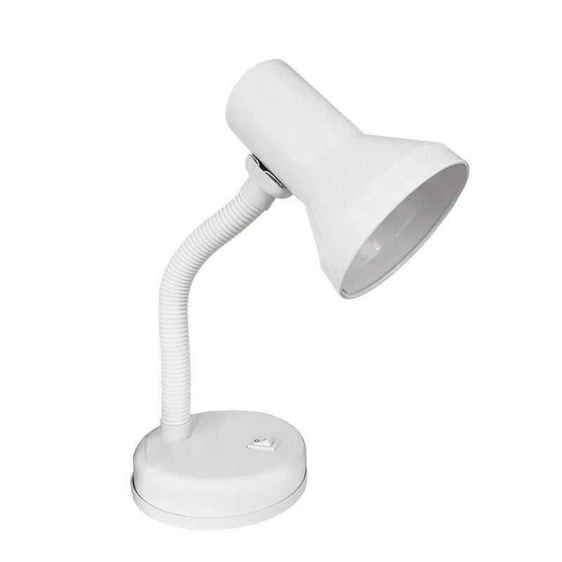Flexo De Sobremesa Modelo London E27 60w Color Blanco Edm