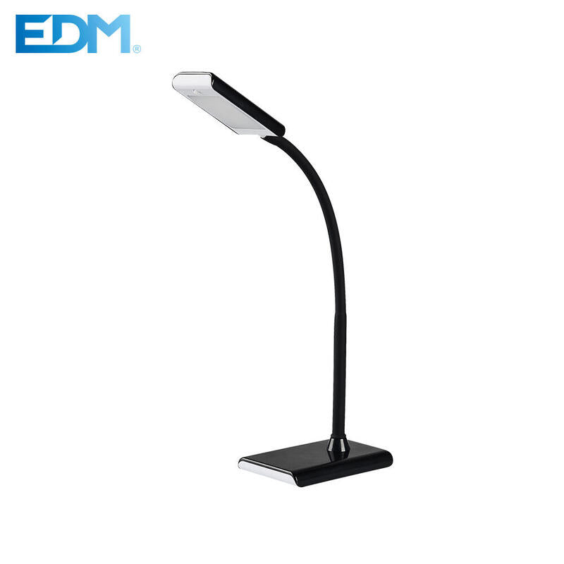Flexo Led Sobremesa 7w 400lm 4000k Color Negro 9x13x33cm Edm
