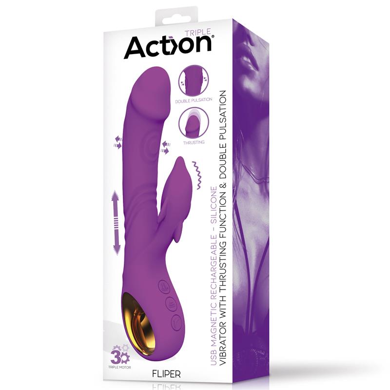 Fliper Vibrador Con Thrusting Y Doble Pulsación 3 Motores