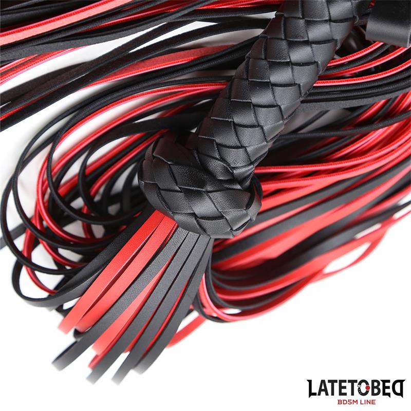 Flogger 65cm Negro Y Rojo